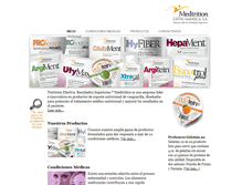 Tablet Screenshot of medtritionlatam.com